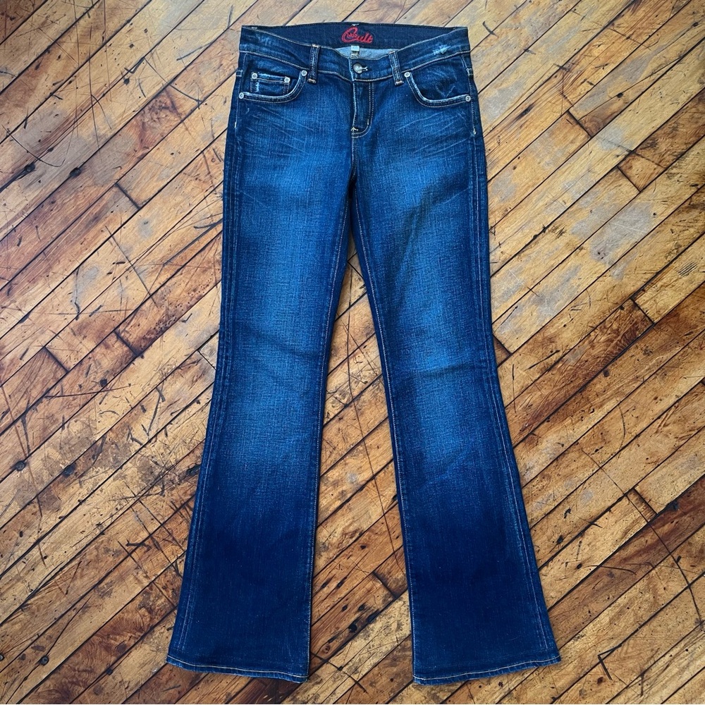 Blue Cult Flare Jeans 27 Dark Wash Y2K Denim